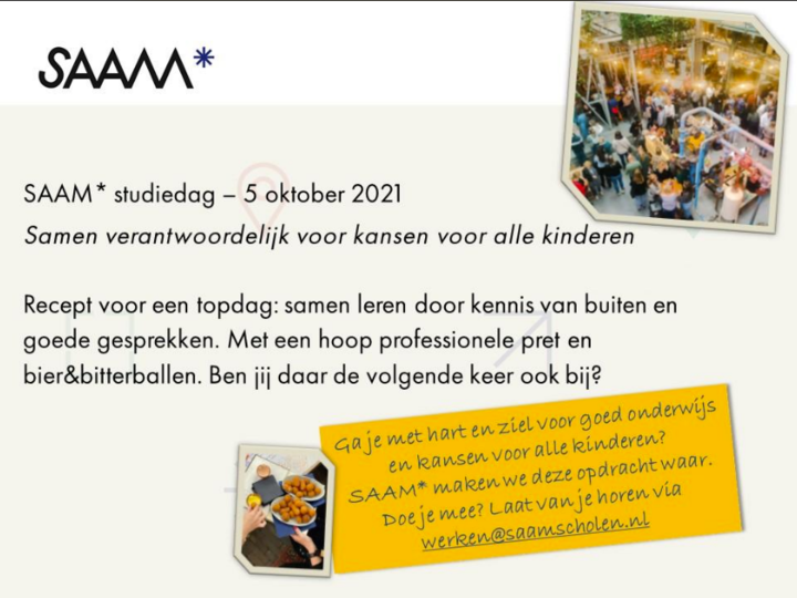 SAAM* Studiedag 5 oktober